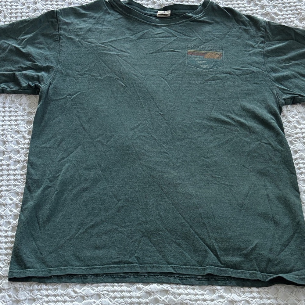 Blue 84 Men's Short-Sleeve Crew Tee in Teal with Chest Pocket Graphic